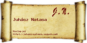 Juhász Natasa névjegykártya